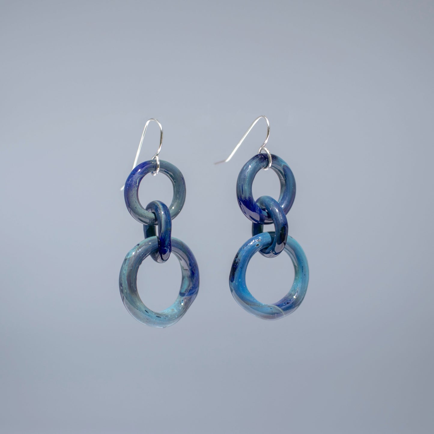 Chain Earrings in Deep Space