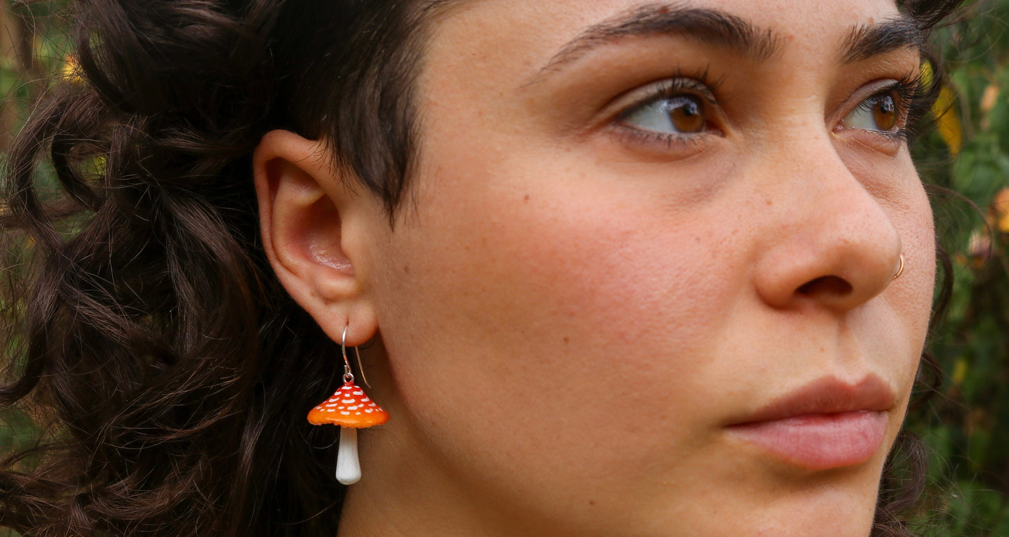 Classic Amanita Earring