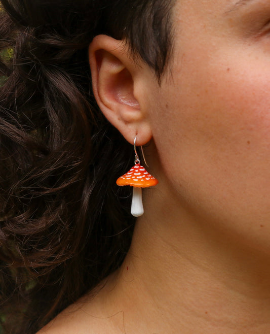 Classic Amanita Earring